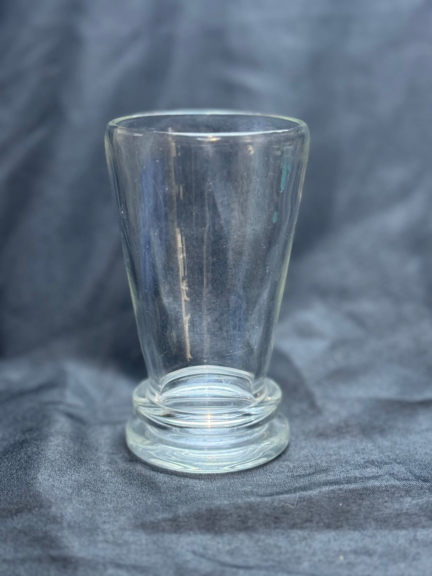 clear glass cup