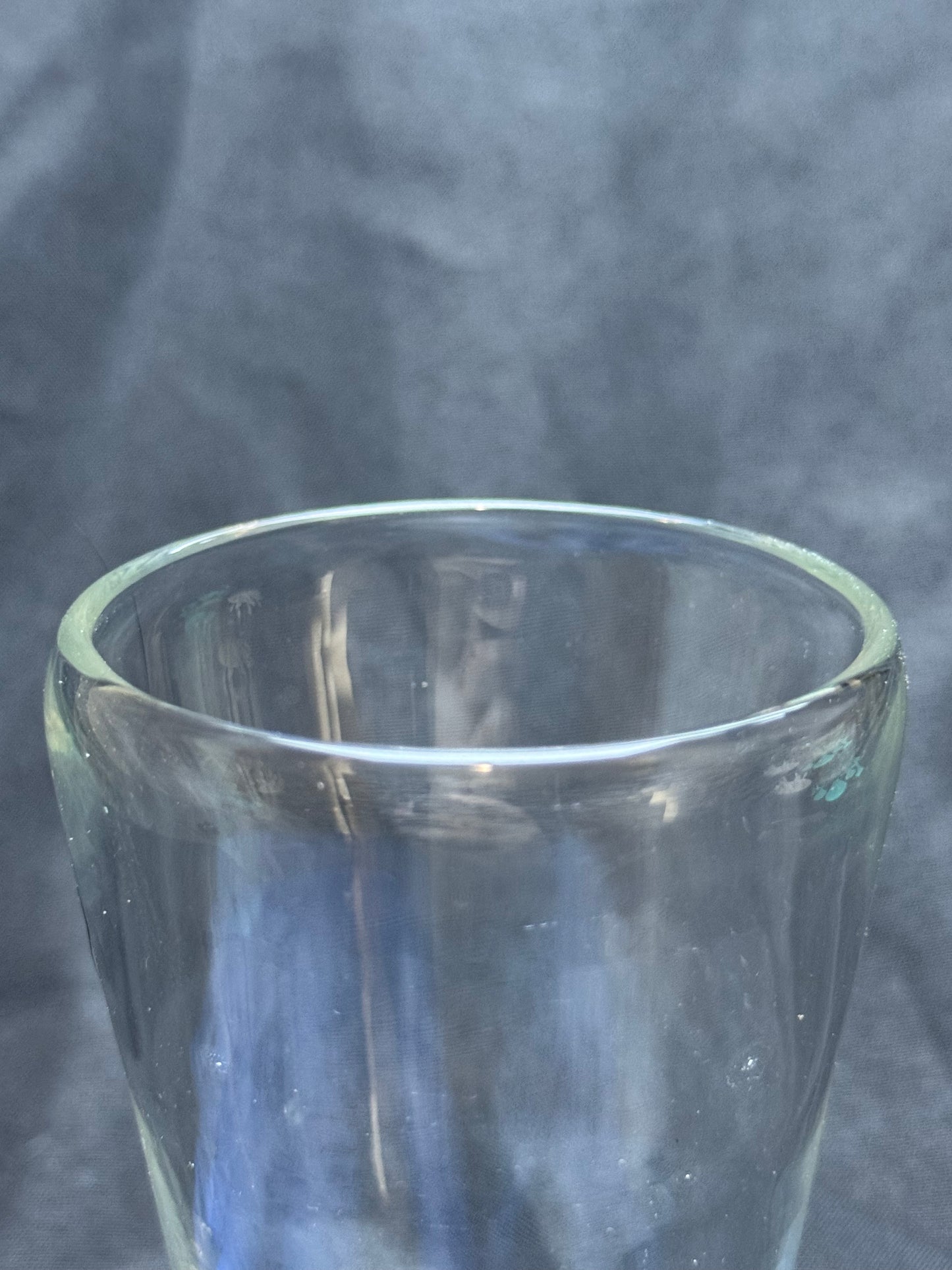 clear glass cup