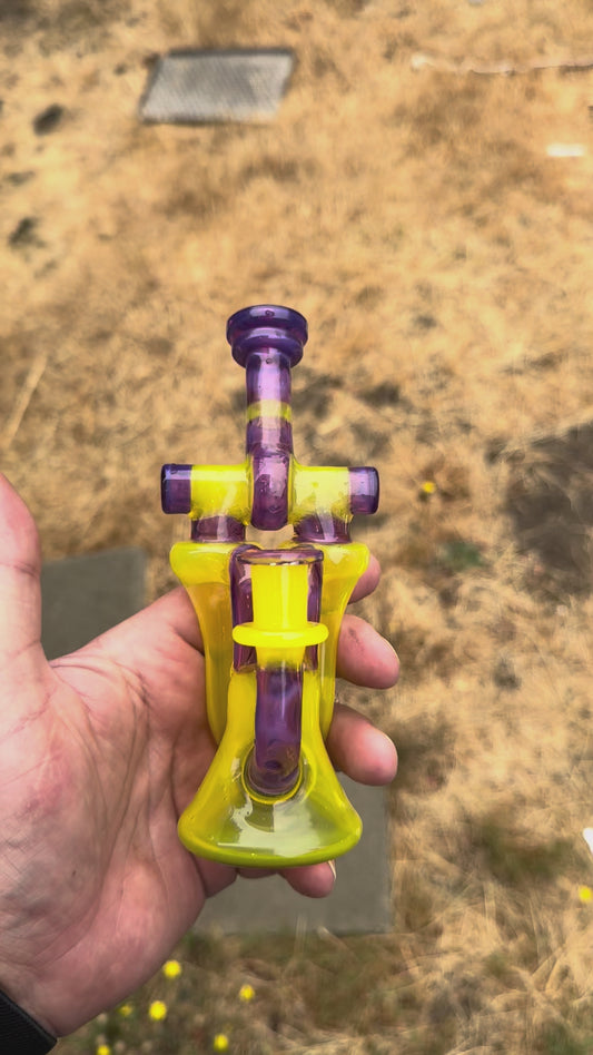 Dual color way Double recycler